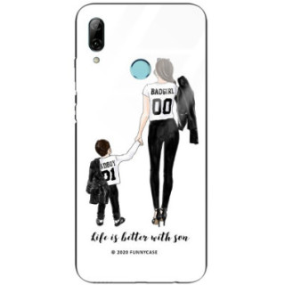 ETUI BLACK CASE GLASS NA TELEFON HUAWEI P SMART 2019 ST_MOMLIFE112