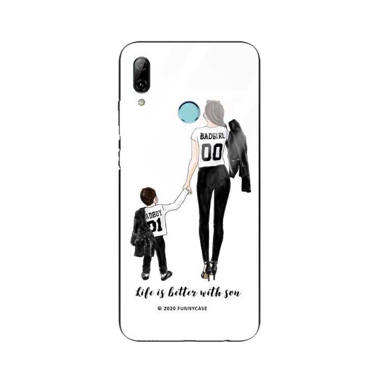 ETUI BLACK CASE GLASS NA TELEFON HUAWEI P SMART 2019 ST_MOMLIFE112