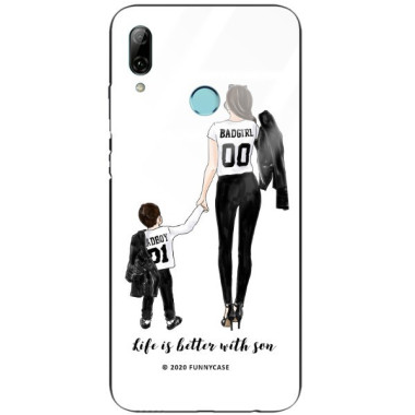 ETUI BLACK CASE GLASS NA TELEFON HUAWEI P SMART 2019 ST_MOMLIFE112