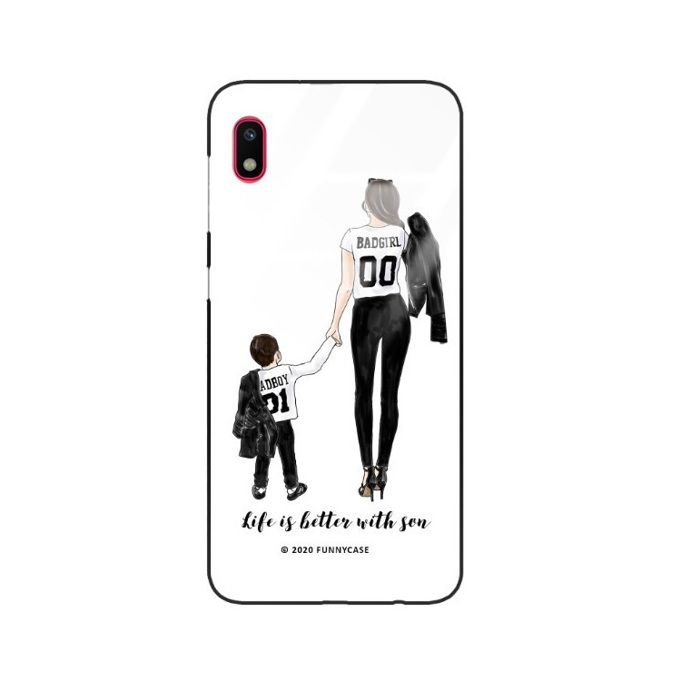 ETUI BLACK CASE GLASS NA TELEFON SAMSUNG GALAXY A10 ST_MOMLIFE112