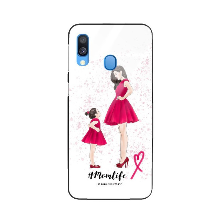 ETUI BLACK CASE GLASS NA TELEFON SAMSUNG GALAXY A40 ST_MOMLIFE116