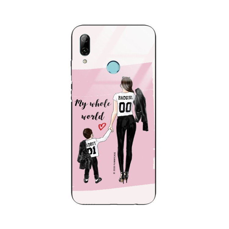 ETUI BLACK CASE GLASS NA TELEFON HUAWEI P SMART 2019 ST_MOMLIFE119