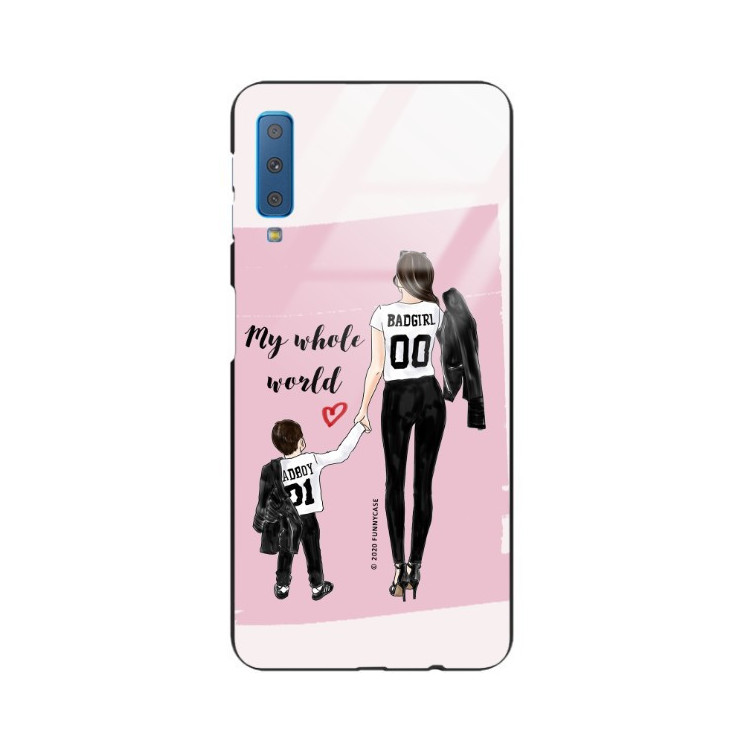 Etui Samsung GALAXY A7 2018, ST_MOMLIFE119 Wzory - FunnyCase
