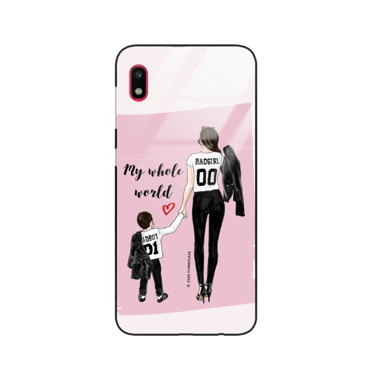 ETUI BLACK CASE GLASS NA TELEFON SAMSUNG GALAXY A10 ST_MOMLIFE119