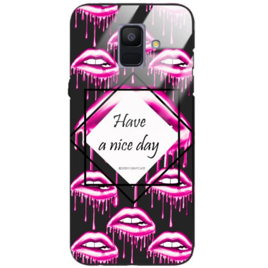 Etui Samsung GALAXY A6 2018, ST_RED112 Wzory - FunnyCase