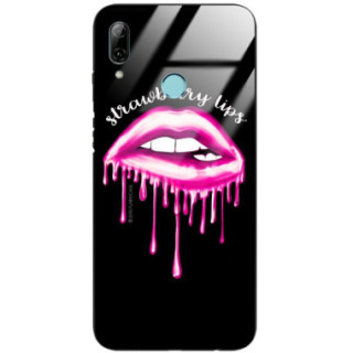 ETUI BLACK CASE GLASS NA TELEFON HUAWEI P SMART 2019 ST_RED117