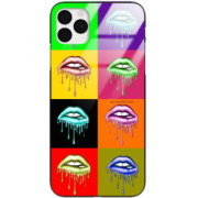 ETUI BLACK CASE GLASS NA TELEFON APPLE IPHONE 11 PRO MAX ST_RED126
