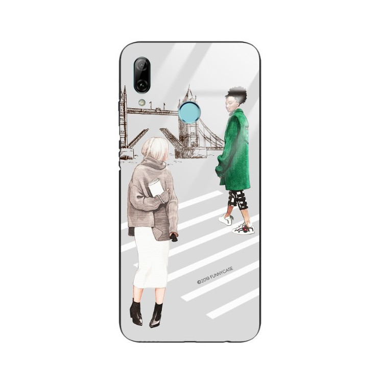 ETUI BLACK CASE GLASS NA TELEFON HUAWEI P SMART 2019 ST_STF118