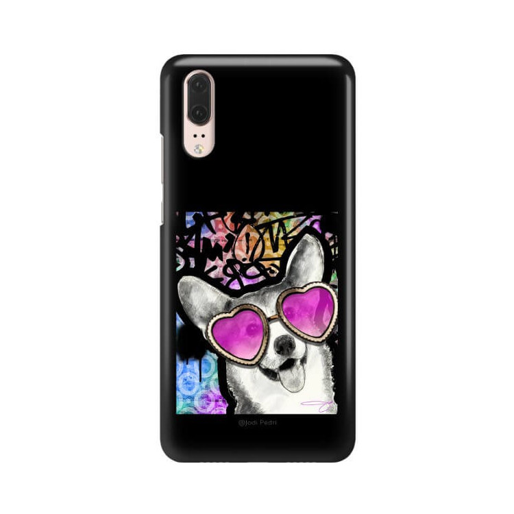 Etui Huawei P20, Etui Jodi Pedri Transparentny - FunnyCase