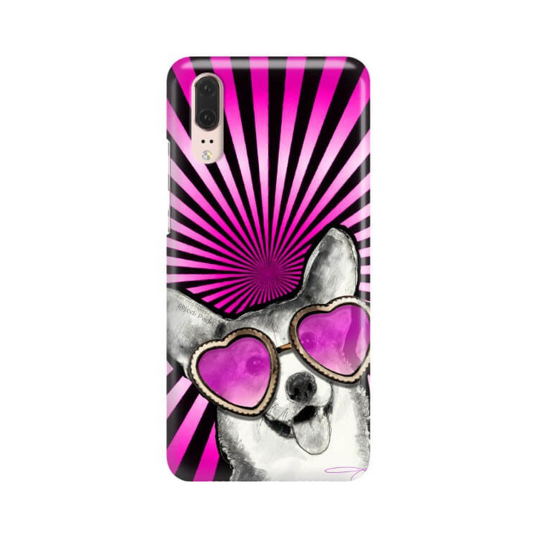 Etui Huawei P20, Etui Jodi Pedri Transparentny - FunnyCase