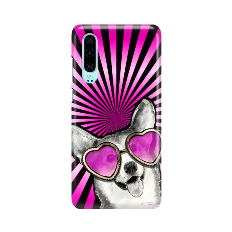 Etui Huawei P30, Etui Jodi Pedri Transparentny - FunnyCase