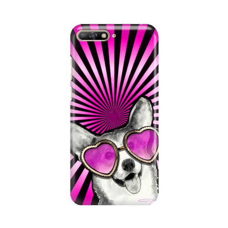 Etui Huawei Y6 2019, Etui Jodi Pedri Transparentny - FunnyCase