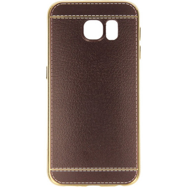 GUMA SKÓRA ETUI NA TELEFON SAMSUNG GALAXY S6 G920F BRĄZOWY