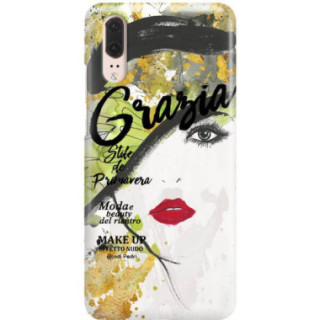 Etui Huawei P20, Etui Jodi Pedri Transparentny - FunnyCase