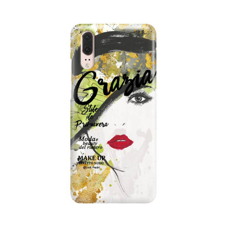 Etui Huawei P20, Etui Jodi Pedri Transparentny - FunnyCase