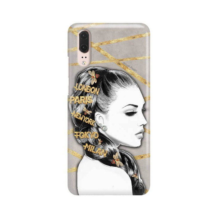 Etui Huawei P20, Etui Jodi Pedri Transparentny - FunnyCase