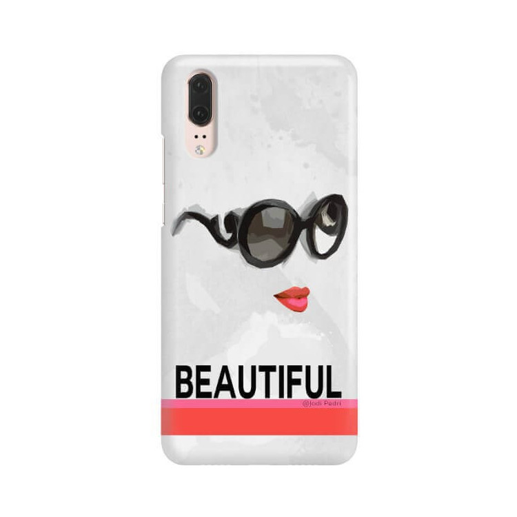 Etui Huawei P20, Etui Jodi Pedri Transparentny - FunnyCase