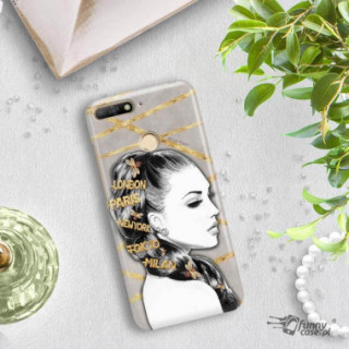 Etui Huawei Y6 2018 PRIME, Etui Jodi Pedri Transparentny - FunnyCase