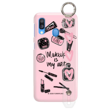 Etui Samsung GALAXY A40, Etui z Uchwytem Transparentny - FunnyCase