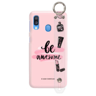 Etui Samsung GALAXY A40, Etui z Uchwytem Transparentny - FunnyCase