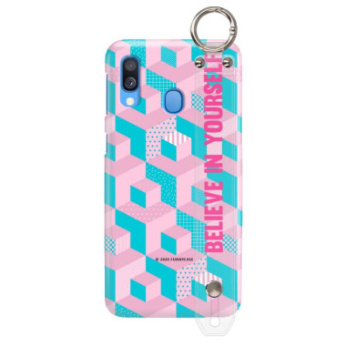 Etui Samsung GALAXY A40, Etui z Uchwytem Transparentny - FunnyCase