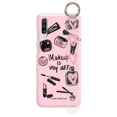 Etui Samsung GALAXY A70 / A70S, Etui z Uchwytem Transparentny - FunnyCase