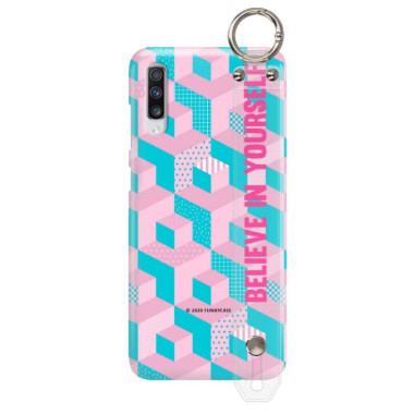 Etui Samsung GALAXY A70 / A70S, Etui z Uchwytem Transparentny - FunnyCase