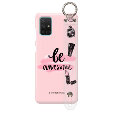 Etui Samsung GALAXY A71, Etui z Uchwytem Transparentny - FunnyCase