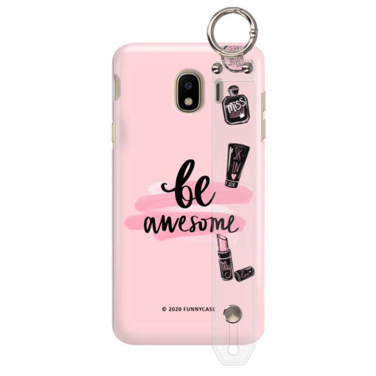 Etui Samsung GALAXY J4 2018, Etui z Uchwytem Transparentny - FunnyCase