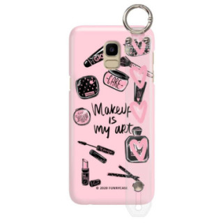 Etui Samsung GALAXY J6 2018, Etui z Uchwytem Transparentny - FunnyCase