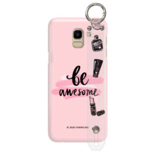 Etui Samsung GALAXY J6 2018, Etui z Uchwytem Transparentny - FunnyCase