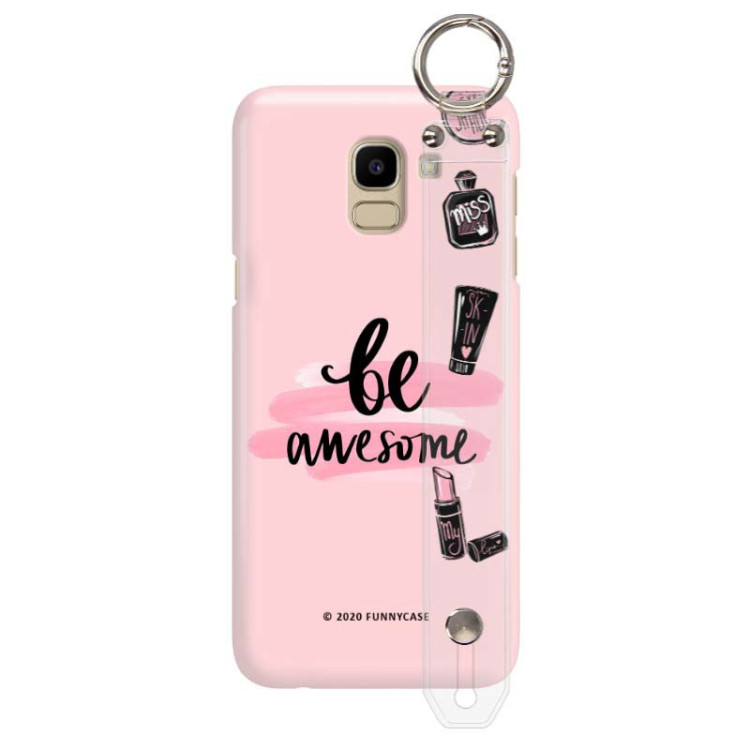 Etui Samsung GALAXY J6 2018, Etui z Uchwytem Transparentny - FunnyCase