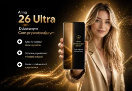 Samsung S26 Ultra z wbudowanym ekranem prywatyzującym